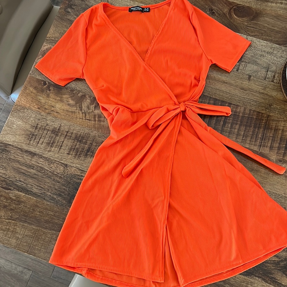 Bright Orange Dress NWOT